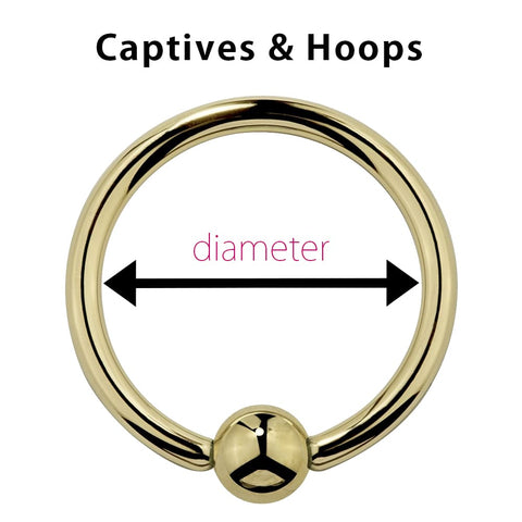 How to measure captive bead rings and hoops