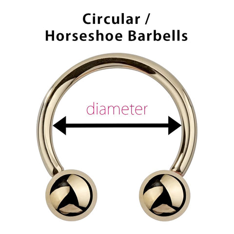 How to measure the length/diameter of circular barbells