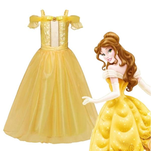 vestido da princesa bela infantil