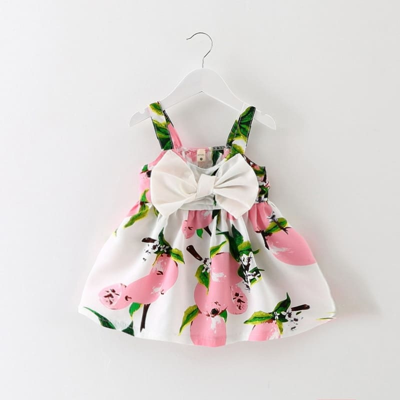 Girl Dress Baby Dresses Pattern Print Lemon Cartoon Birthday Dress Female Baby Summer Clothes Kids Girl Clothes