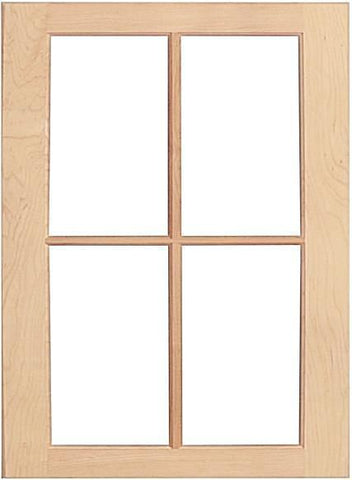 wood mullion cabinet doors