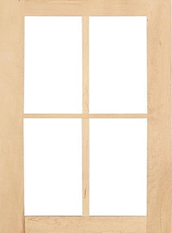 wood shaker mullion cabinet doors