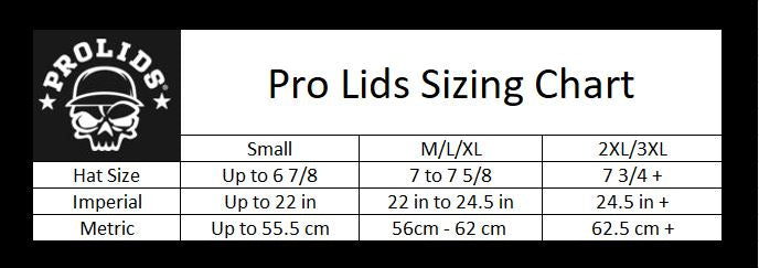 Lids Fitted Hat Size Chart