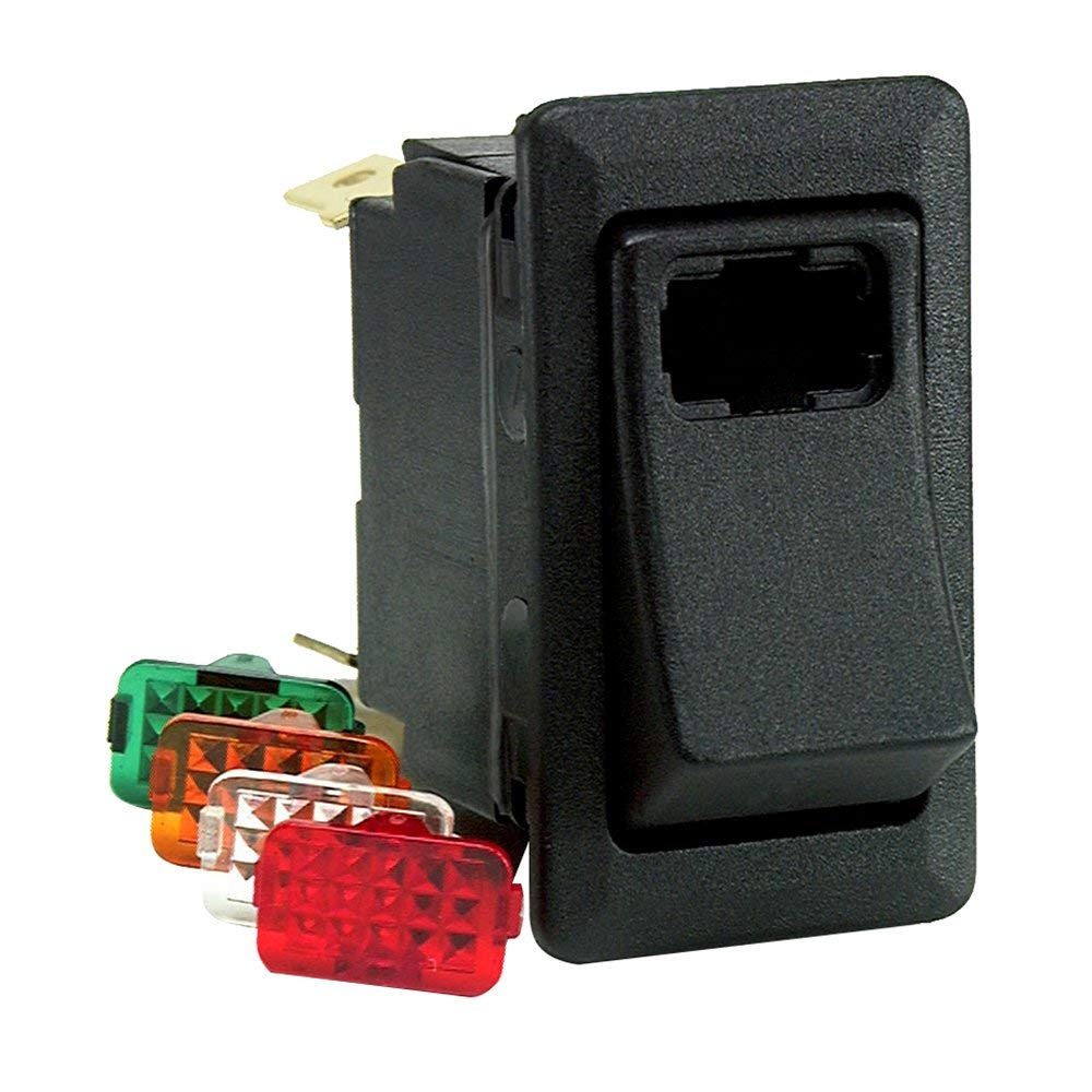 SEACHOICE 12961 Illuminated Contura Rocker Switch On//Off Black