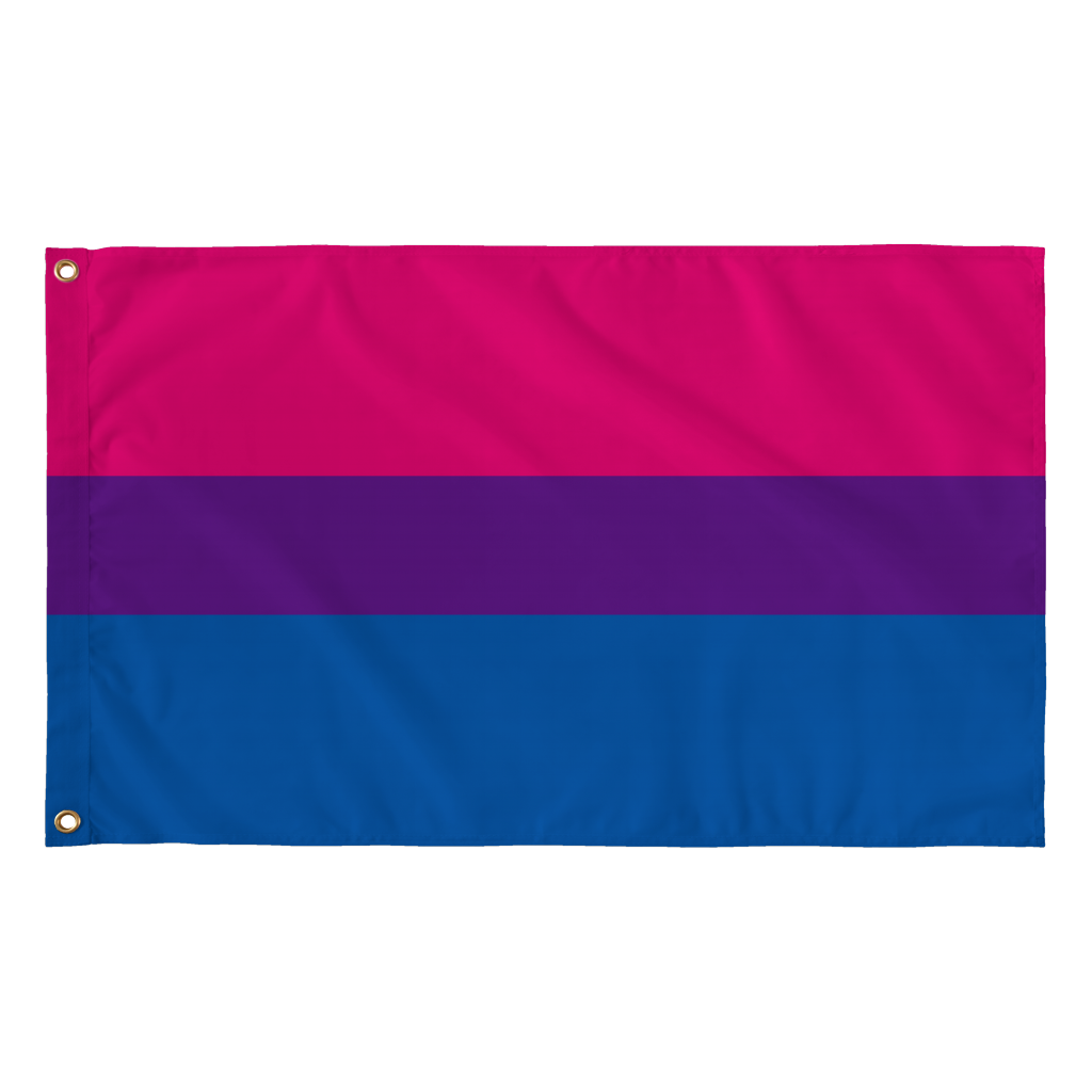 bisexual pride wall flag 30x60 between the lines clothing