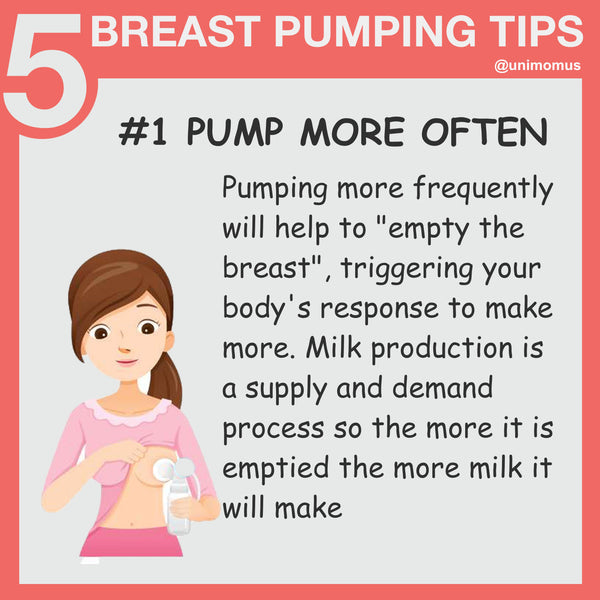 Breast Pumping Tips For Breastfeeding Moms - Pump More Often