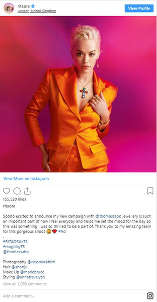 Rita Ora Instagram Announcement