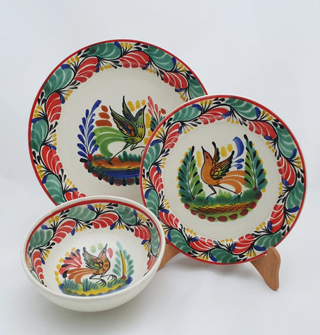 mexican-plates-dinning-dishsets-tableware-christmas-bird-handcrafts