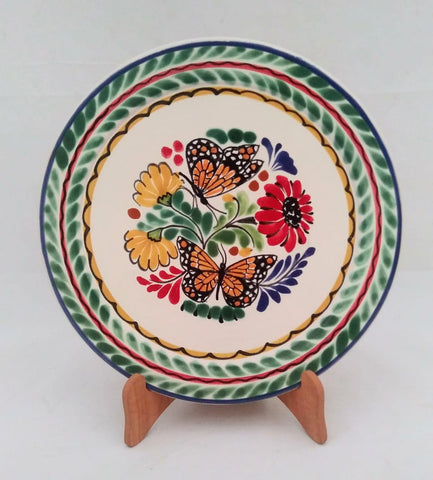 mexican plates butterfly design folk art hand painted amazon mexico