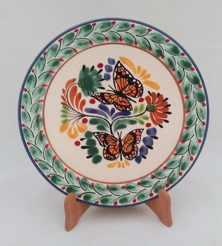 mexican plates folk art butterfly motives