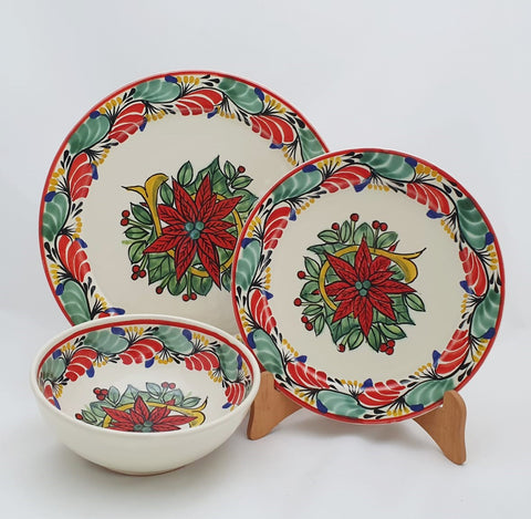 mexican dinnerware table decor christmas motives majolica mexico