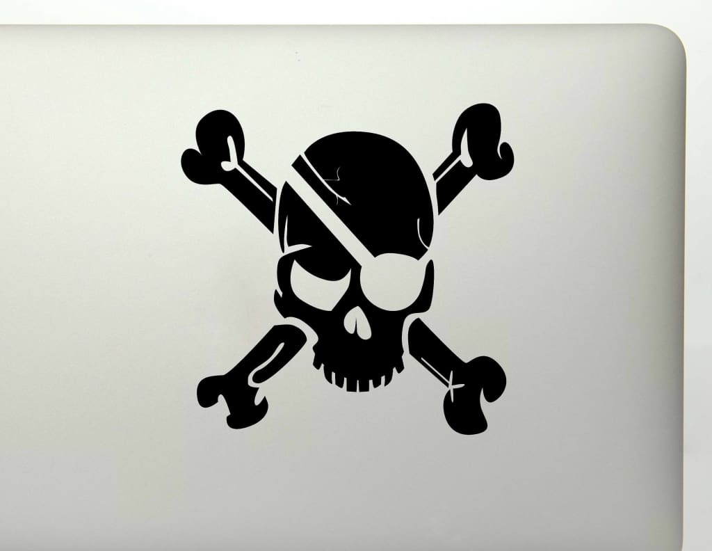 Skull And Crossbones Vinyl Decal Sticker