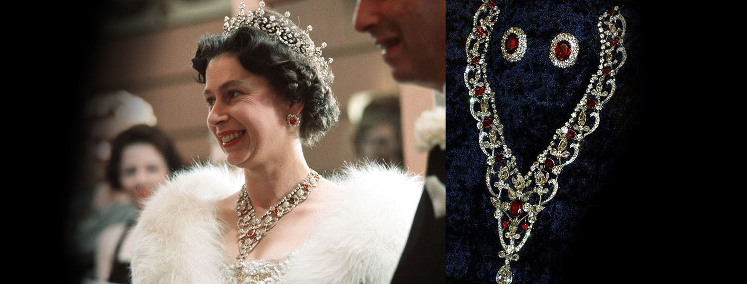 Nouveau Jewellers, queen elizabeth ruby necklace