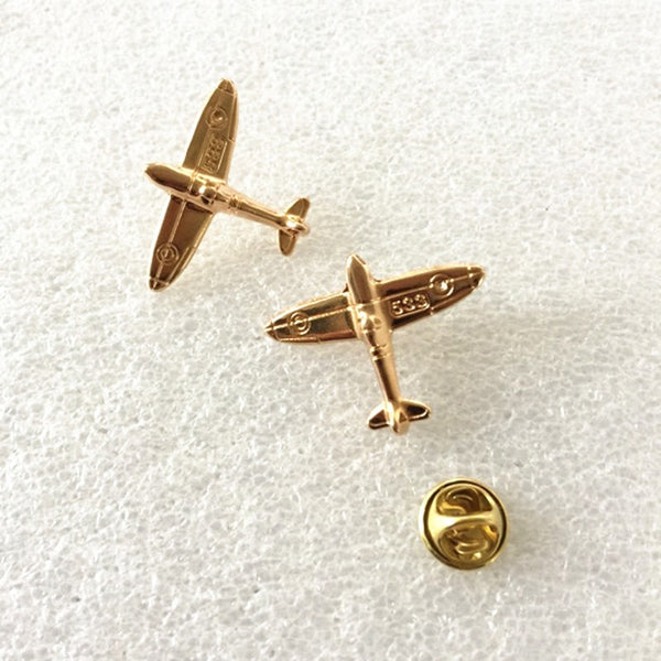 Gold Air Plane Lapel Pin Legacy Lapels