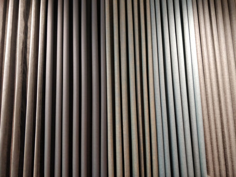 Billede af gardiner syet med wave-bånd