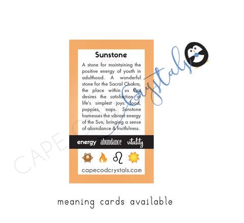 Sunstone meaning card