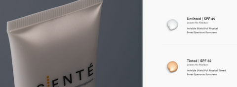 Invisible Shield Full Physical Tinted Broad Spectrum Sunscreen Tinted and Not Tionted